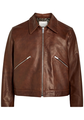 Second Layer Jimmy Leather Jacket - Brown - 50 (IT50 / L)