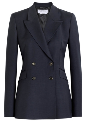 Gabriela Hearst Stephanie Double-breasted Navy Wool Blazer UK12/M - 44 (UK12 / M)