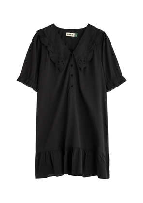 Rixo Nanette Broderie-anglaise Cotton Nightdress - Black - Xxs (UK4 / Xxs)