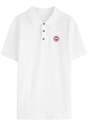 Canada Goose Beckley Logo Piqué Cotton Polo Shirt - White - S
