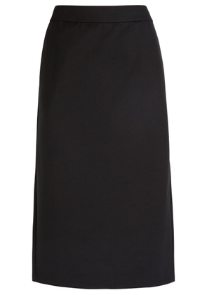 Eileen Fisher Jersey Midi Skirt - Black - L (UK 18-20 / XL)