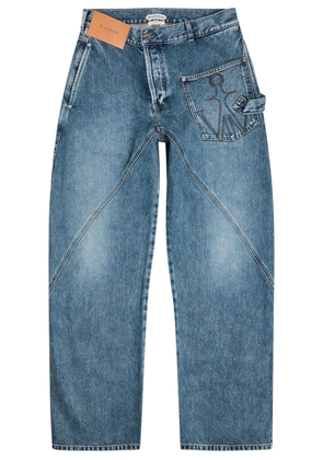 JW Anderson Twisted Workwear Straight-leg Jeans - Mid Blu - 32 (W32 / M)