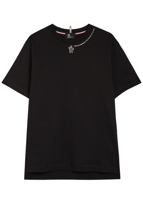 Moncler Grenoble Logo-print Cotton T-shirt - Black - L