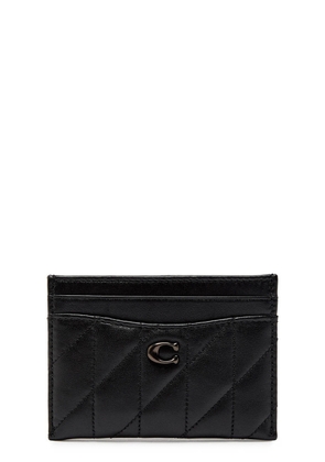 Coach Pillow Quilted Leather Card Holder - Black - One Size