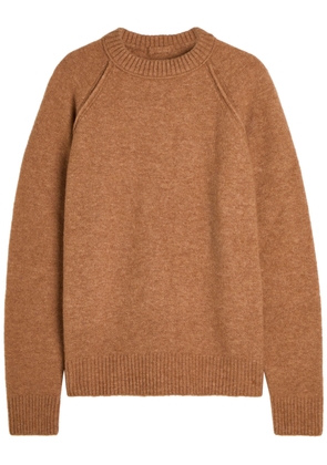 Ten C Maglieria Girocollo Brushed Wool-blend Jumper - Brown - 56 (IT46/ S)