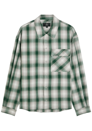 Represent Plaid Cotton Shirt - Dark Green - M
