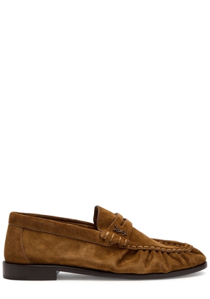Saint Laurent Le Loafer 15 Suede Loafers - Tan - 37 (IT37 / UK4)