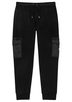 Moncler Cotton-blend Cargo Sweatpants - Black - XL