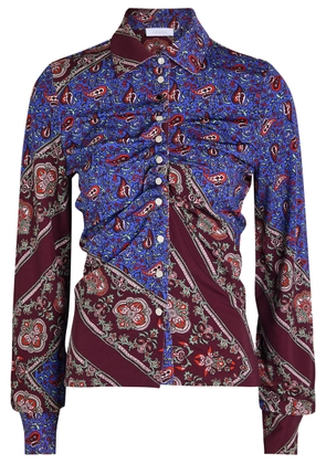 Rabanne Printed Stretch-jersey Shirt - Multi Print - 34 (UK6 / XS)