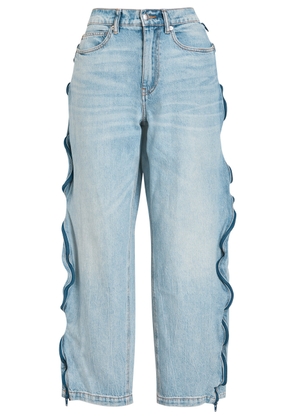 Alexanderwang.t Zip-embellished Barrel-leg Jeans - Blue - 26 (W26 / UK8 / S)