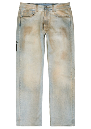 Warren Lotas Reaper Printed Straight-leg Jeans - Light Blue - W34 (W34 / L)