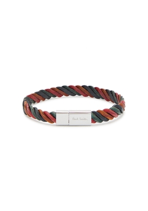 Paul Smith Braided Leather Bracelet - Multicoloured - One Size