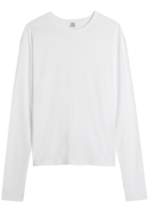 Toteme Classic Long Sleeve Jersey T-shirt - White - L (UK14 / L)