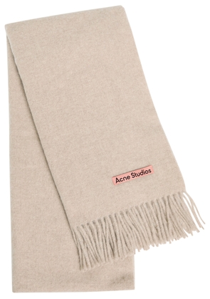 Acne Studios Canada Wool Scarf - Cream - One Size