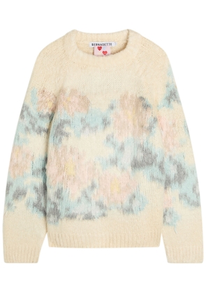 Bernadette Willy Floral-intarsia Silk Jumper - Multicoloured 1 - L (UK14 / L)