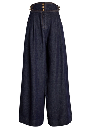 Zimmermann Rebellion Wide-leg Denim Trousers - Navy - 28 (W28 / UK10 / S)