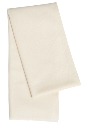 Toteme Frayed Wool Scarf - White - One Size
