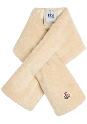 Moncler Quilted Teddy Scarf - Cream - One Size