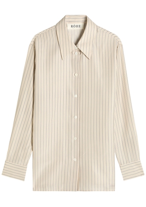 Rohe Striped Silk-chiffon Shirt - Stripe - 40 (UK12 / M)