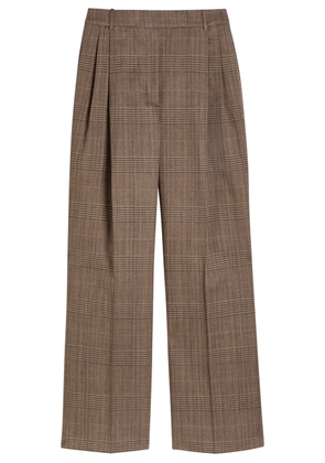 Rohe Tartan Tailored Wool Trousers - Beige - 40 (UK12 / M)