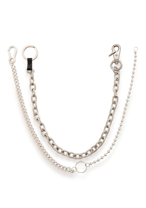 Our Legacy Ladon Nickel-plated Brass Keychain - Grey - One Size