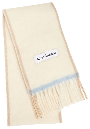 Acne Studios Valley Wool-blend Scarf - White - One Size