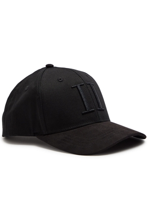 Les Deux Logo-embroidered Faux Suede and Canvas cap - Black - One Size
