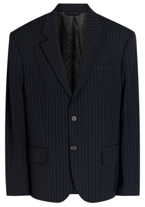 Acne Studios Pinstriped Woven Blazer - Navy - 48 (IT48 / M)