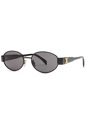 Celine Oval-frame Sunglasses - Black - One Size