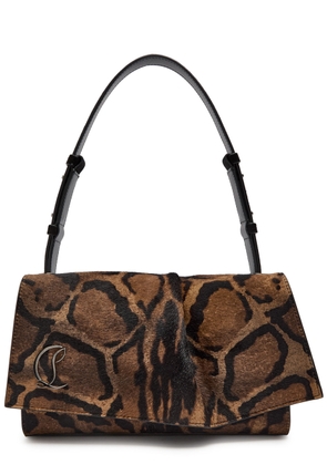 Christian Louboutin Baggy Printed Calf Hair Shoulder bag - Brown - One Size