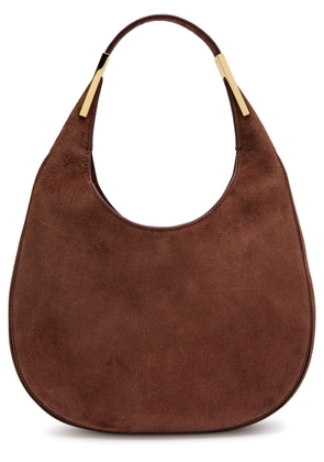 Savette Florence Small Suede Hobo bag - Dark Brown - One Size