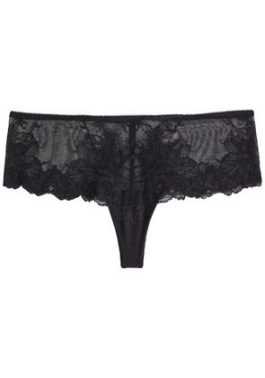 Wacoal Vivid Attraction Tulle Briefs - Black - L (UK14 / L)