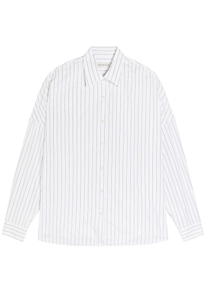 Dries Van Noten Casia Pinstriped Cotton-poplin Shirt - Navy - S (UK8-10 / S)
