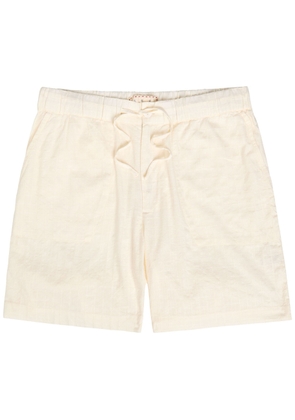 Smr Days Escubelle Embroidered Cotton-blend Shorts - Ecru - M