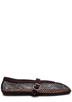 Alaïa Mesh Ballet Flats - Brown - 40 (IT40 / UK7)