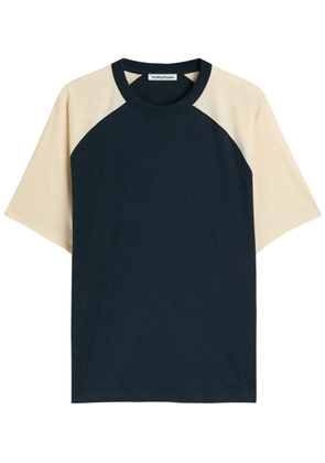 Ymc Colour-block Woven T-shirt - Navy - XS