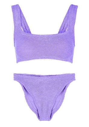 Hunza G Xandra Crinkle Bikini - Lilac - One Size
