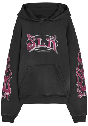 Nahmias Summerland Racing Hooded Cotton Sweatshirt - Black - XL