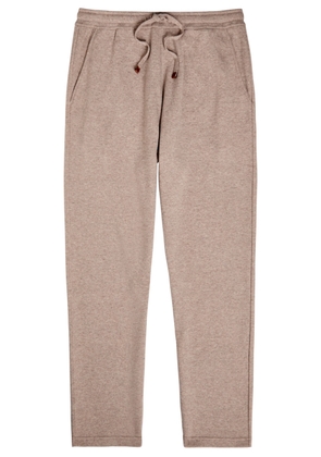 Tods Wool and Cashmere-blend Sweatpants - Light Brown - M