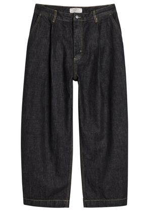 Studio Nicholson Single Pleat Wide-leg Jeans - Black - L