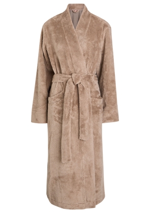 Eberjey Plush Fleece Robe - Tan - XS (UK6 / XS)
