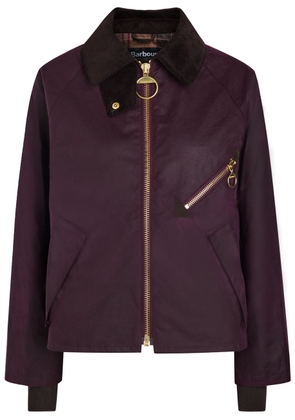 Barbour Arlene Waxed Cotton Jacket - Dark Brown - 16 (UK16 / XL)