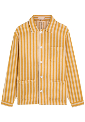 Smr Days Wittering Striped Cotton Overshirt - Yellow - M