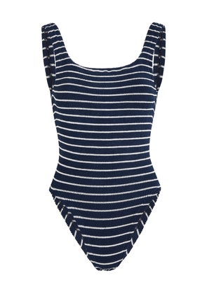 Hunza G Crinkle Swimsuit - Navy - One Size