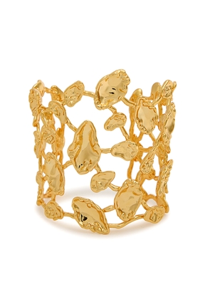 Alexis Bittar Brut Sculpted 14kt Gold-plated Cuff - One Size