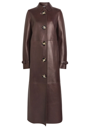 Acne Studios Panelled Leather Coat - Brown - 40 (UK12 / M)
