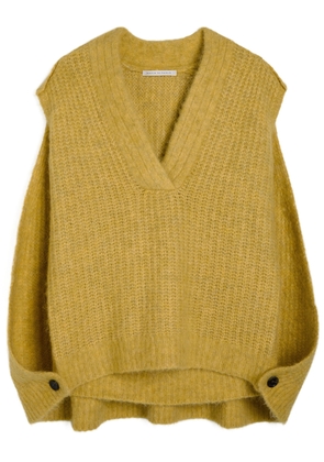 Maria Mcmanus Cape-effect Alpaca-blend top - Orange - XS (UK6 / XS)