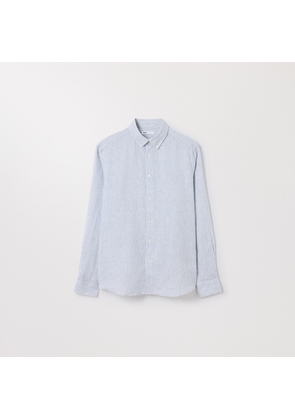 The Linen Shirt Blue Stripe