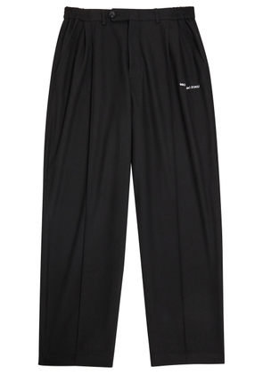 Mki Miyuki Zoku Logo Embroidered Straight-leg Woven Trousers - Black - XL