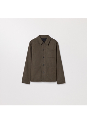 The Wool Overshirt Khaki Green